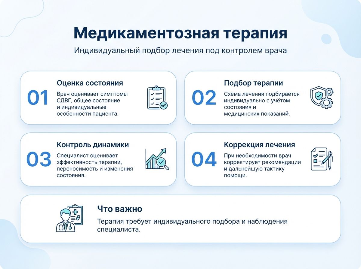 Лечение СДВГ в Астрахани у детей и взрослыхинфографика